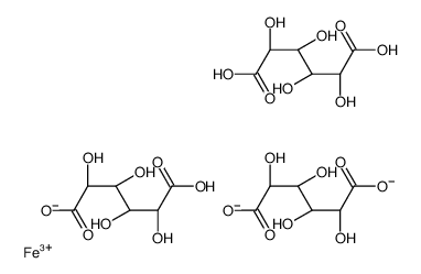 iron(3+),(2R,3S,4S,5S)-2,3,4,5,6-pentahydroxy-6-oxohexanoate Structure