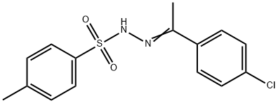 N'-(1-(4-chlorophenyl)ethylidene)-4-methylbenzenesulfonohydrazide structure