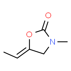 2-Oxazolidinone,5-ethylidene-3-methyl-(9CI) Structure