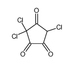 3,3,5-trichloro-cyclopentane-1,2,4-trione Structure