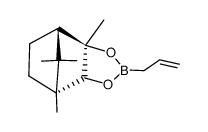 (-)-(1R,2S,3R,4S)-2,3-O-Allylborylen-3-endo-methyl-2-exo,3-exo-bornandiol Structure