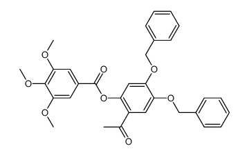 2-(3',4',5'-trimethoxybenzoyloxy)-4,5-dibenzyloxyacetophenone Structure