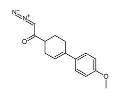 2-diazonio-1-[4-(4-methoxyphenyl)cyclohex-3-en-1-yl]ethenolate Structure