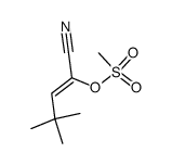 (Z)-(1-Cyan-3,3-dimethyl-1-butenyl)-methansulfonat结构式