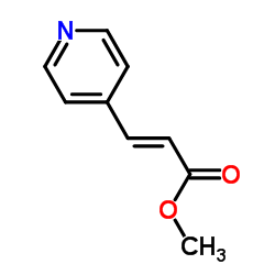 Methyl (2E)-3-(4-pyridinyl)acrylate structure