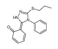 2-(4-Phenyl-5-(propylthio)-4H-1,2,4-triazol-3-yl)phenol结构式