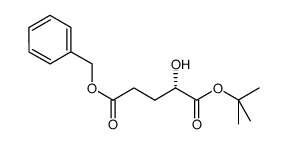 2-(S)-2-hydroxypentanedioic acid, 1-tert-butyl-5-benzyl ester结构式