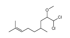 9,9-dichloro-8-methoxy-2,6-dimethylnon-2-ene结构式