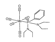 bis(diethylamino)phenylphosphine(pentacarbonyl)molybdenum(0) Structure