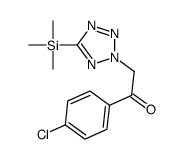 1-(4-chlorophenyl)-2-(5-trimethylsilyltetrazol-2-yl)ethanone Structure