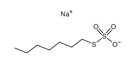 sodiumS-heptyl sulfurothioate Structure