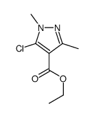 ethyl 5-chloro-1,3-dimethylpyrazole-4-carboxylate Structure