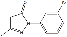 1-(3-bromophenyl)-3-methyl-1H-pyrazol-5(4H)-one结构式