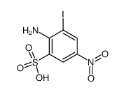 2-amino-3-iodo-5-nitro-benzenesulfonic acid结构式