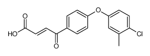 4-[4-(4-chloro-3-methylphenoxy)phenyl]-4-oxobut-2-enoic acid结构式