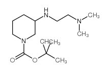 3-(2-DIMETHYLAMINOETHYLAMINO)PIPERIDINE-1-CARBOXYLIC ACID TERT-BUTYL ESTER structure