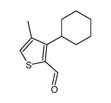 3-cyclohexyl-4-methylthiophene-2-carbaldehyde Structure