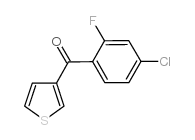 3-(4-CHLORO-2-FLUOROBENZOYL)THIOPHENE structure