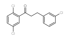 3-(3-CHLOROPHENYL)-2',5'-DICHLOROPROPIOPHENONE Structure