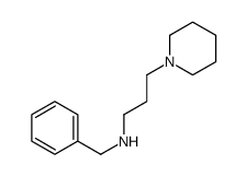 N-benzyl-3-piperidin-1-ylpropan-1-amine结构式