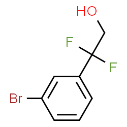 2-(3-bromophenyl)-2,2-difluoroethan-1-ol structure