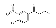 1-(4-溴-3-硝基苯基)丁烷-1-酮结构式