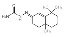 Hydrazinecarboxamide,2-(4,4a,5,6,7,8-hexahydro-4a,8,8-trimethyl-2(3H)-naphthalenylidene)- Structure