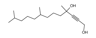 4,8,12-trimethyl-tridec-2-yne-1,4-diol Structure