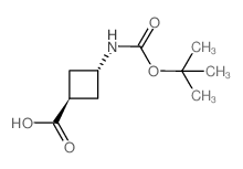 反式-3-(叔丁氧基羰基氨基)环丁烷羧酸图片