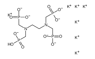 heptapotassium hydrogen [ethane-1,2-diylbis[nitrilobis(methylene)]]tetrakisphosphonate Structure