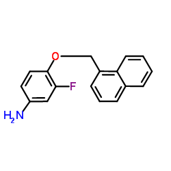 3-Fluoro-4-(1-naphthylmethoxy)aniline Structure