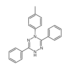 1,4-dihydro-1-(4-methylphenyl)-3,6-diphenyl-s-tetrazine结构式