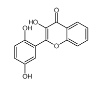 2-(2,5-dihydroxyphenyl)-3-hydroxychromen-4-one Structure