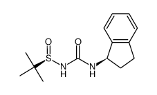 (R)-N-((R)-2,3-dihydro-1H-inden-1-ylcarbamoyl)-tert-butanesulfinamide Structure