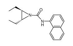 N-α-Naphthylcarbamoyl-trans-2,3-diethyl-aziridin结构式