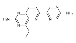 6-(5-amino-pyrazin-2-yl)-4-ethyl-pyrido[3,2-d]pyrimidin-2-ylamine结构式