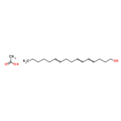 (E,E,Z)-4,6,10-hexadecatrienyl acetate Structure