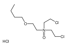 2-butoxy-N,N-bis(2-chloroethyl)ethanamine oxide,hydrochloride结构式