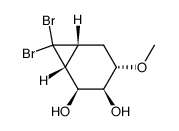 (1α,2α,3α,4β,6α)-7,7-dibromo-4-methoxybicyclo<4.1.0>heptane-2,3-diol Structure