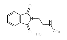 2-[2-(methylamino)ethyl]-1h-isoindole-1,3(2h)-dione, hcl salt结构式