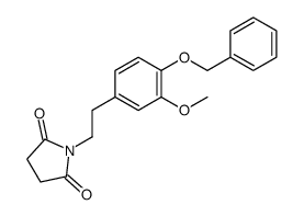 1-[2-(3-methoxy-4-phenylmethoxyphenyl)ethyl]pyrrolidine-2,5-dione Structure