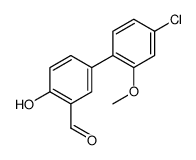 5-(4-chloro-2-methoxyphenyl)-2-hydroxybenzaldehyde结构式