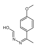 N-[1-(4-methoxyphenyl)ethylideneamino]formamide Structure