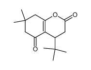 4-(tert-butyl)-7,7-dimethyl-3,4,5,6,7,8-hexahydro-2H-<1>-benzopyran-2,5-dione Structure