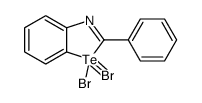 1,1-dibromo-2-phenyl-1λ4,3-benzotellurazole结构式