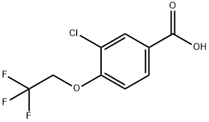 3-Chloro-4-(2,2,2-trifluoroethoxy)benzoic acid结构式