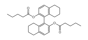 5,5',6,6',7,7',8,8'-Octahydro[1,1'-binaphthalene]-2,2'-diol dipentanoate Structure