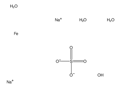 disodium,hydrogen sulfate,iron,tetrahydrate Structure