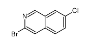 3-Bromo-7-chloroisoquinoline Structure