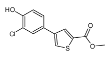 methyl 4-(3-chloro-4-hydroxyphenyl)thiophene-2-carboxylate Structure